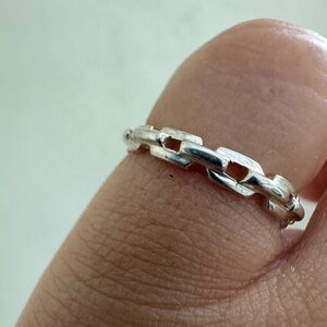 NEW 925 Sterling silver Links Band ring